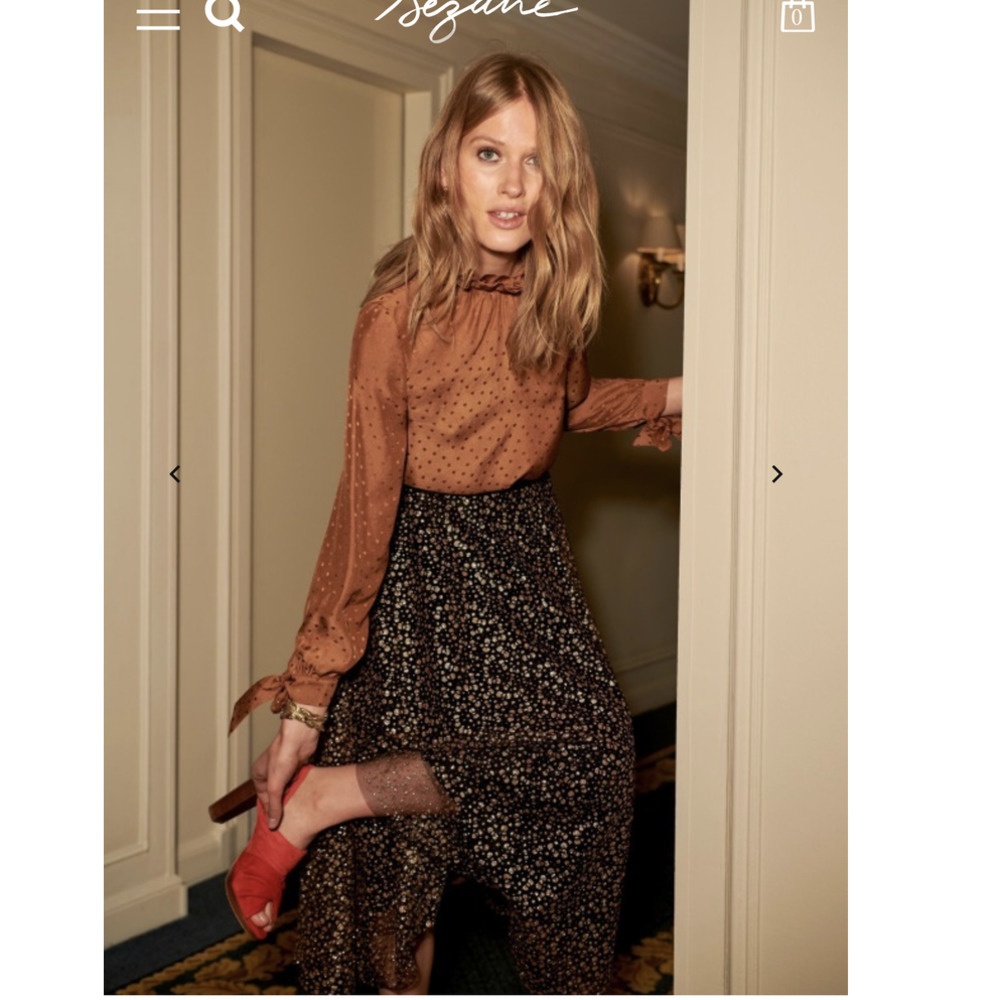 Sezane X Manoush Vanda Blouse 36